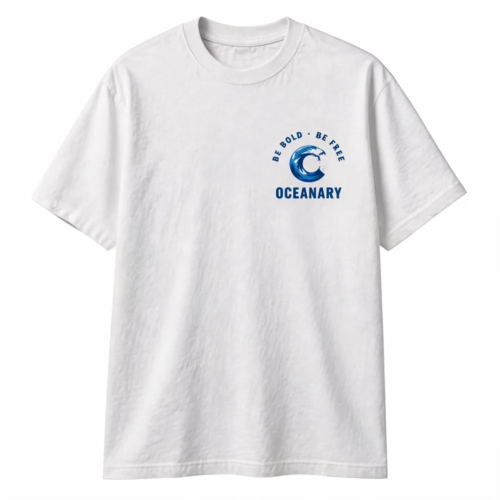 Own Your Wave Tee in Cloud White