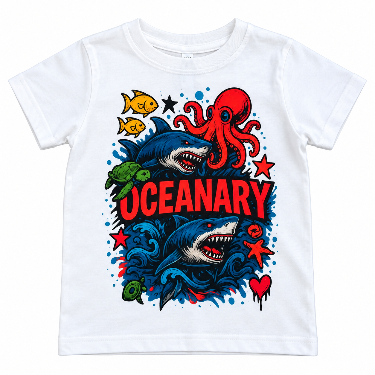 Deep Crew Tee in Cloud White