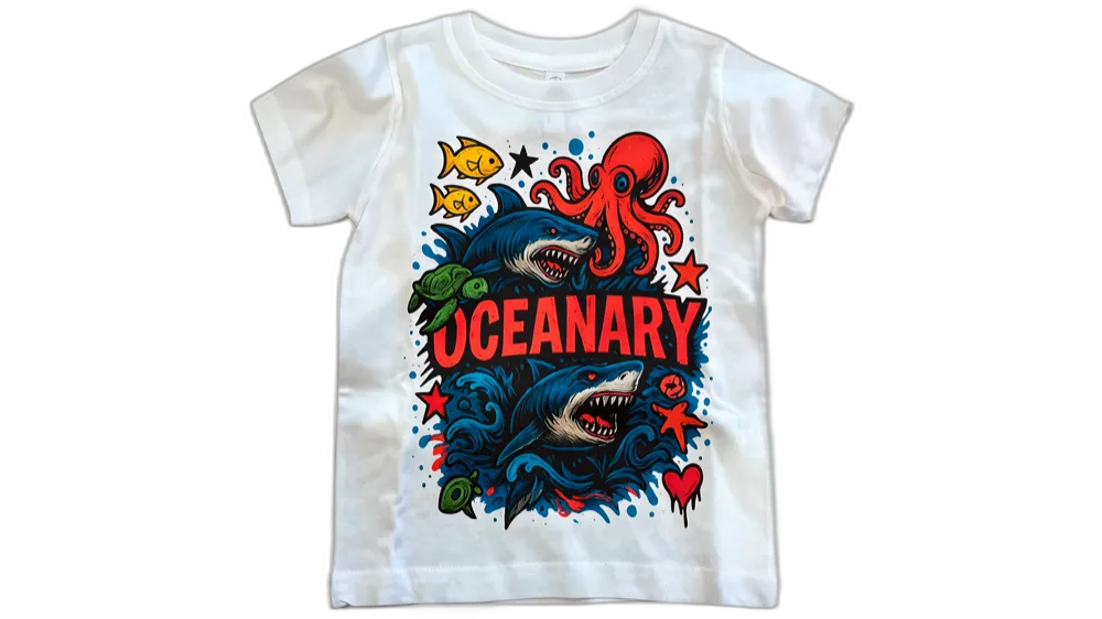 Deep Crew Tee in Cloud White